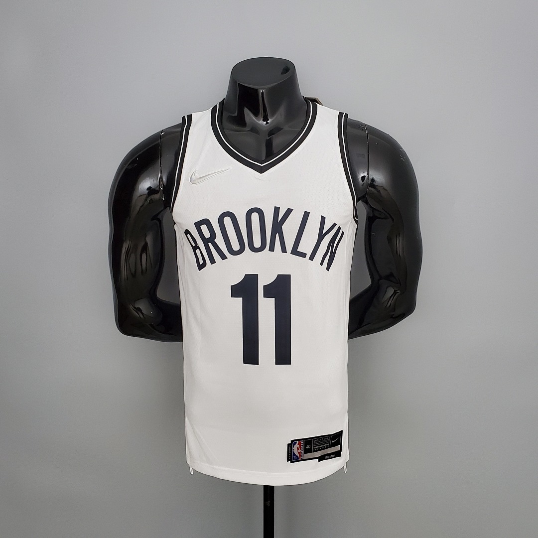 75th Anniversary IRVING#11 Nets White NBA Jersey S-XXL