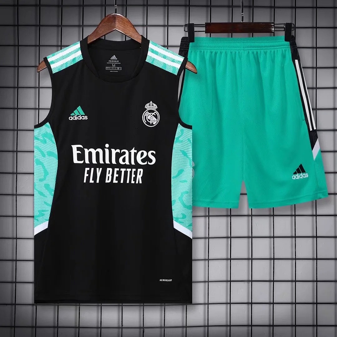 22/23 Real Madrid pre-match training suit black vest S-XXL