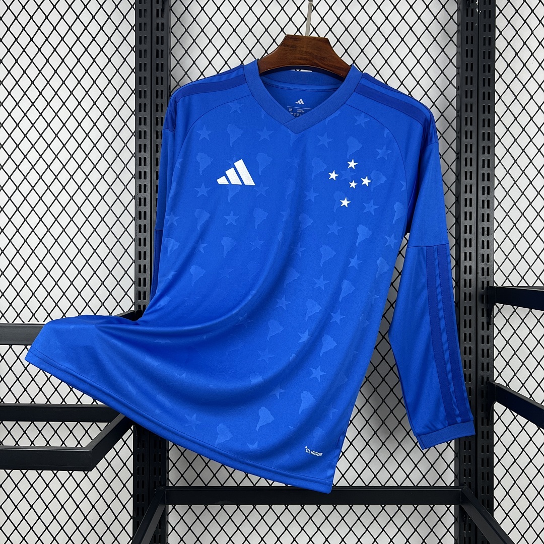 Mens Cruzeiro 2026/27 Home Long Sleeves Jersey