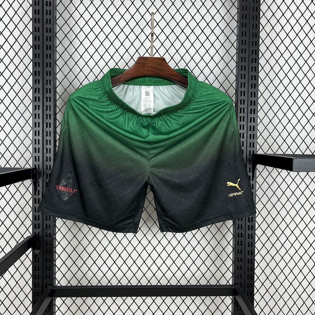 AC Milan 2025/26 Co-Branded Edition Dark Green Shorts