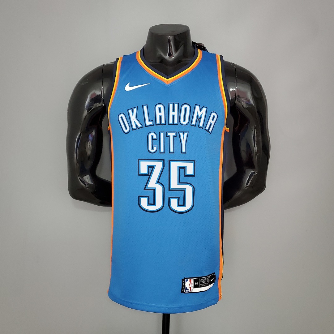 DURANT#35 Thunder blue NBA Jersey S-XXL