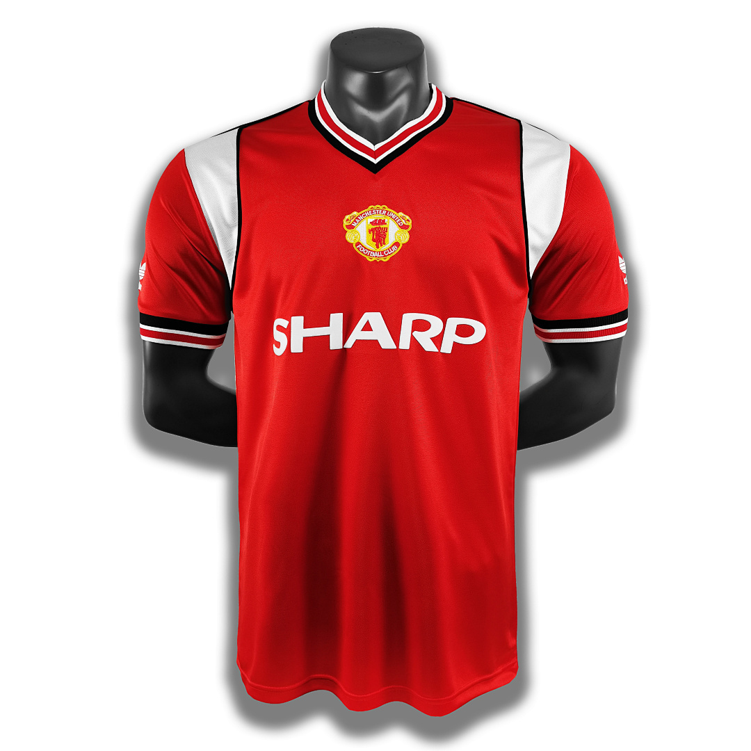 Retro 1985 M-u home  S-2XL