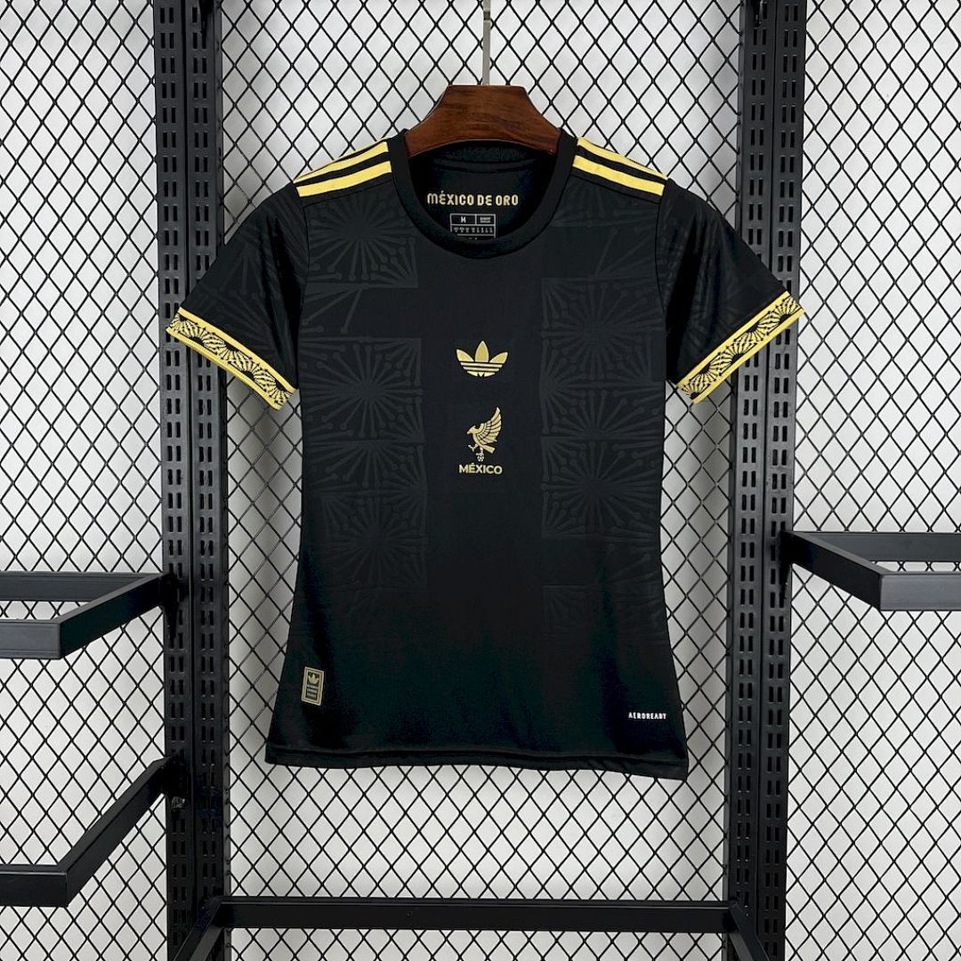Mexico 2025/26 Gold- Black Womens Jersey