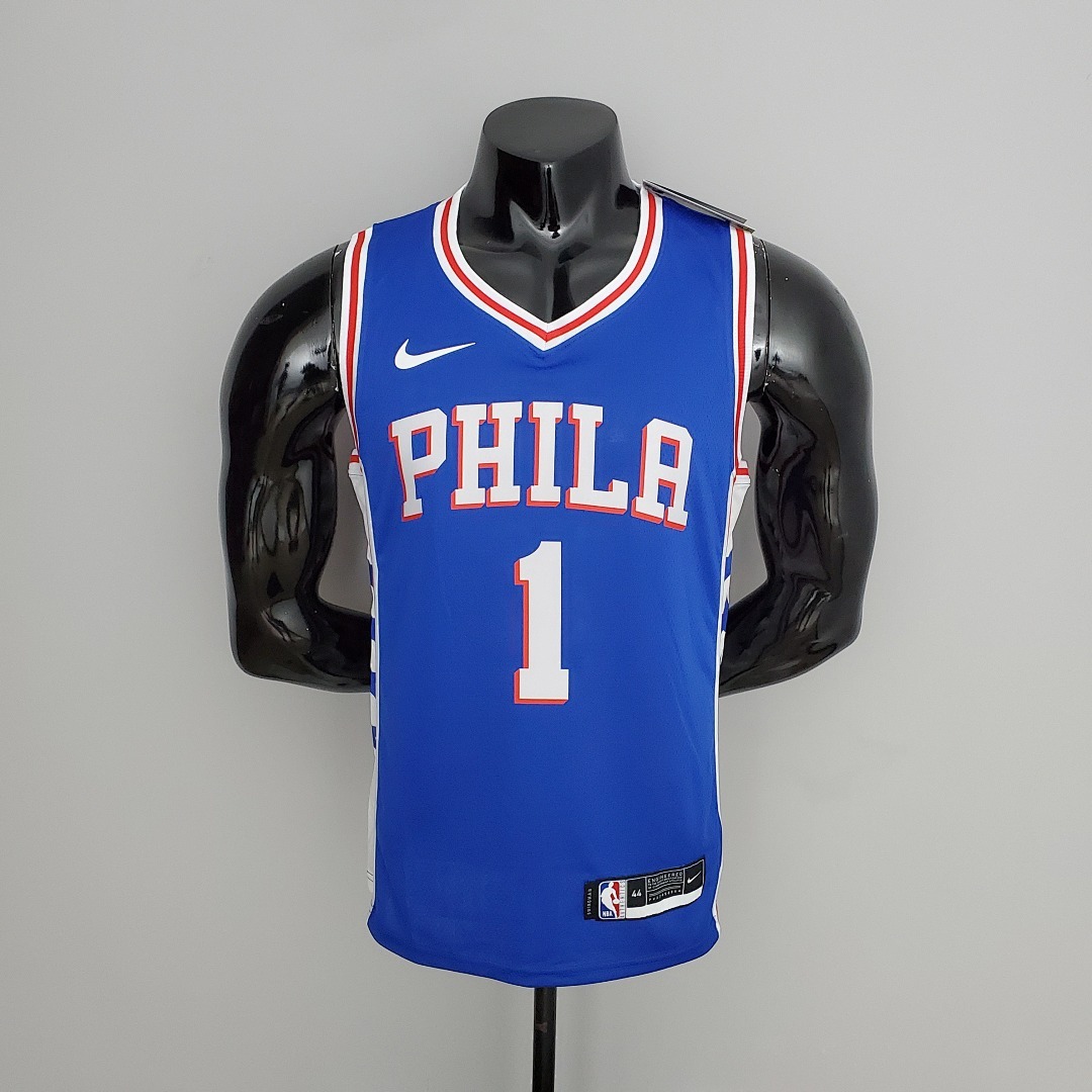 76ers Harden #1 V-Neck Blue S-XXL