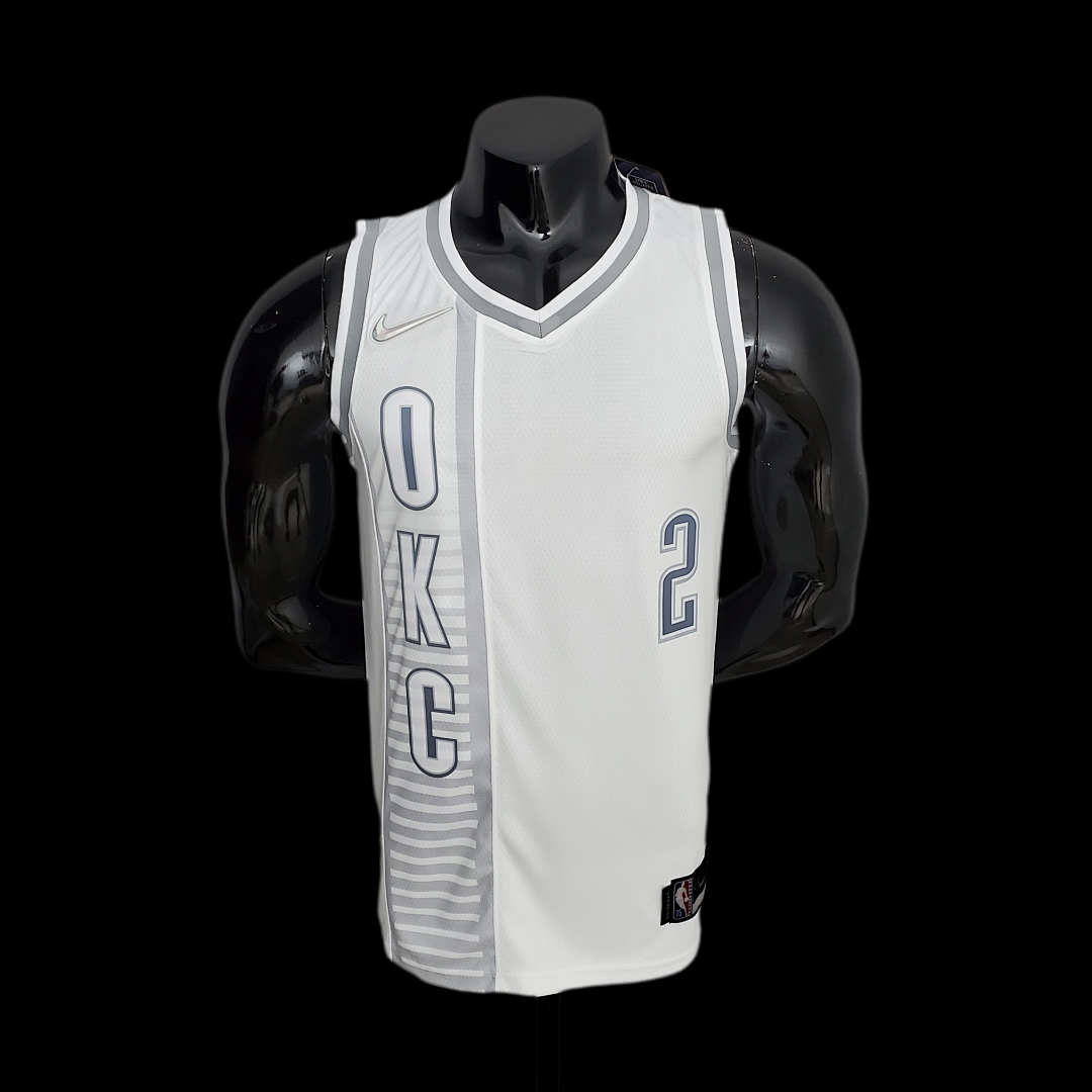 75th Anniversary Oklahoma City Thunder City GILGEOUS-ALEXANDER#2 Edition White NBA Jersey S-XXL