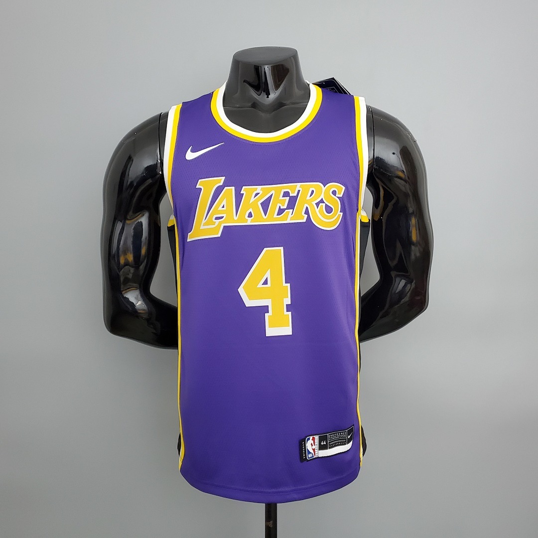 Lakers Rondo#4 Crew Neck Purple (Flyers) NBA Jersey S-XXL