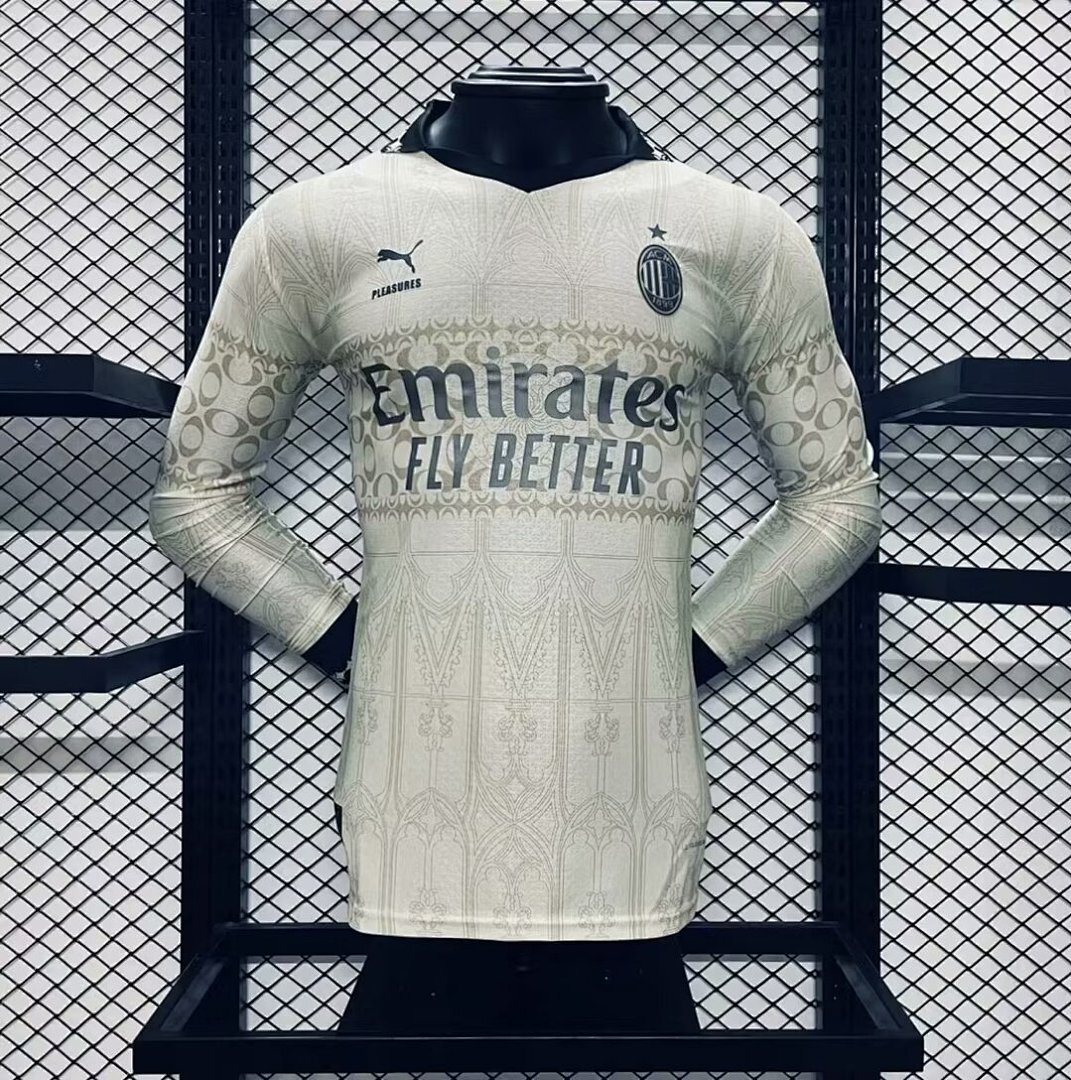 AC Milan 2024/25 Co-Branded Edition Long Sleeves Jersey Player Version
