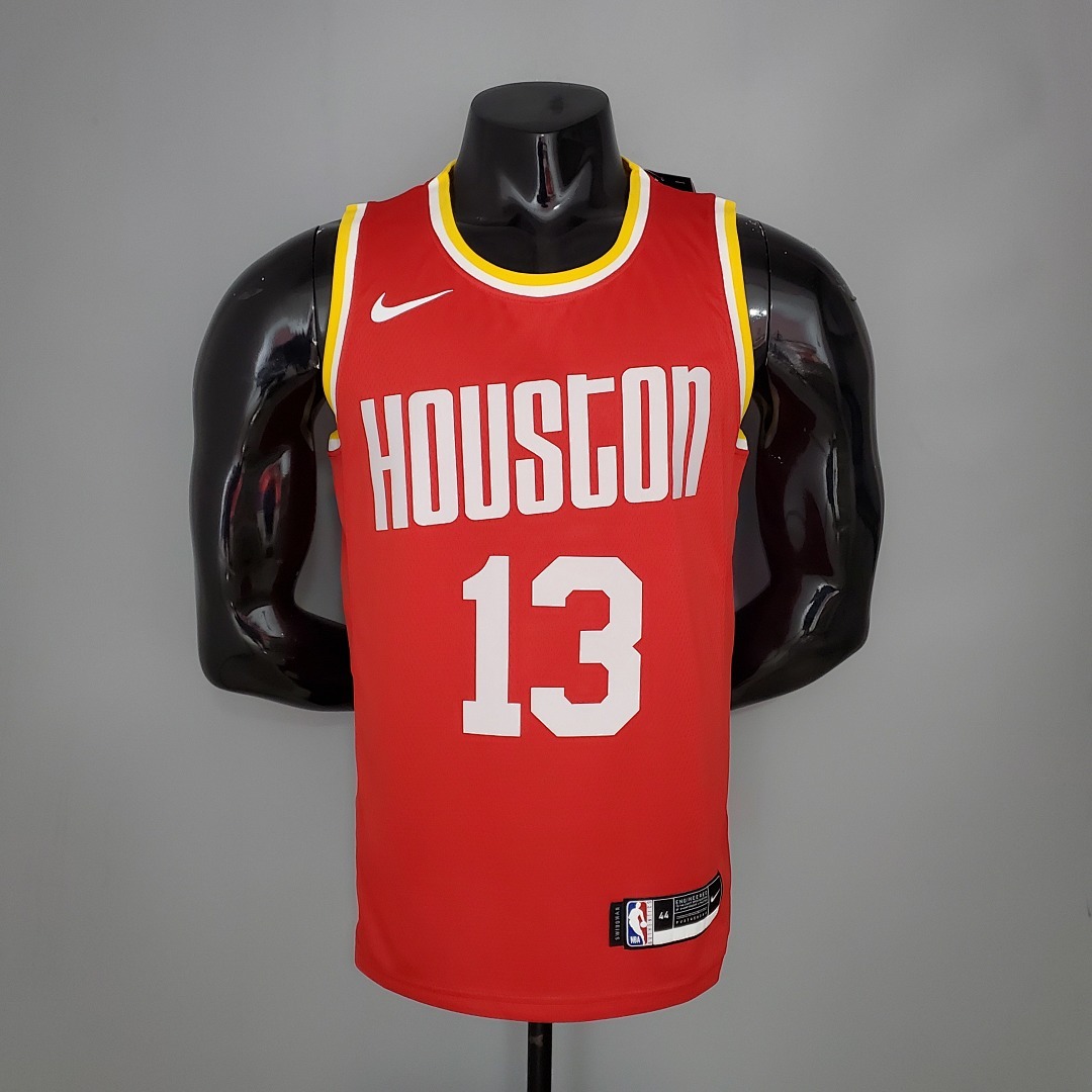 HARDEN#13 Rockets Retro Red NBA Jersey S-XXL