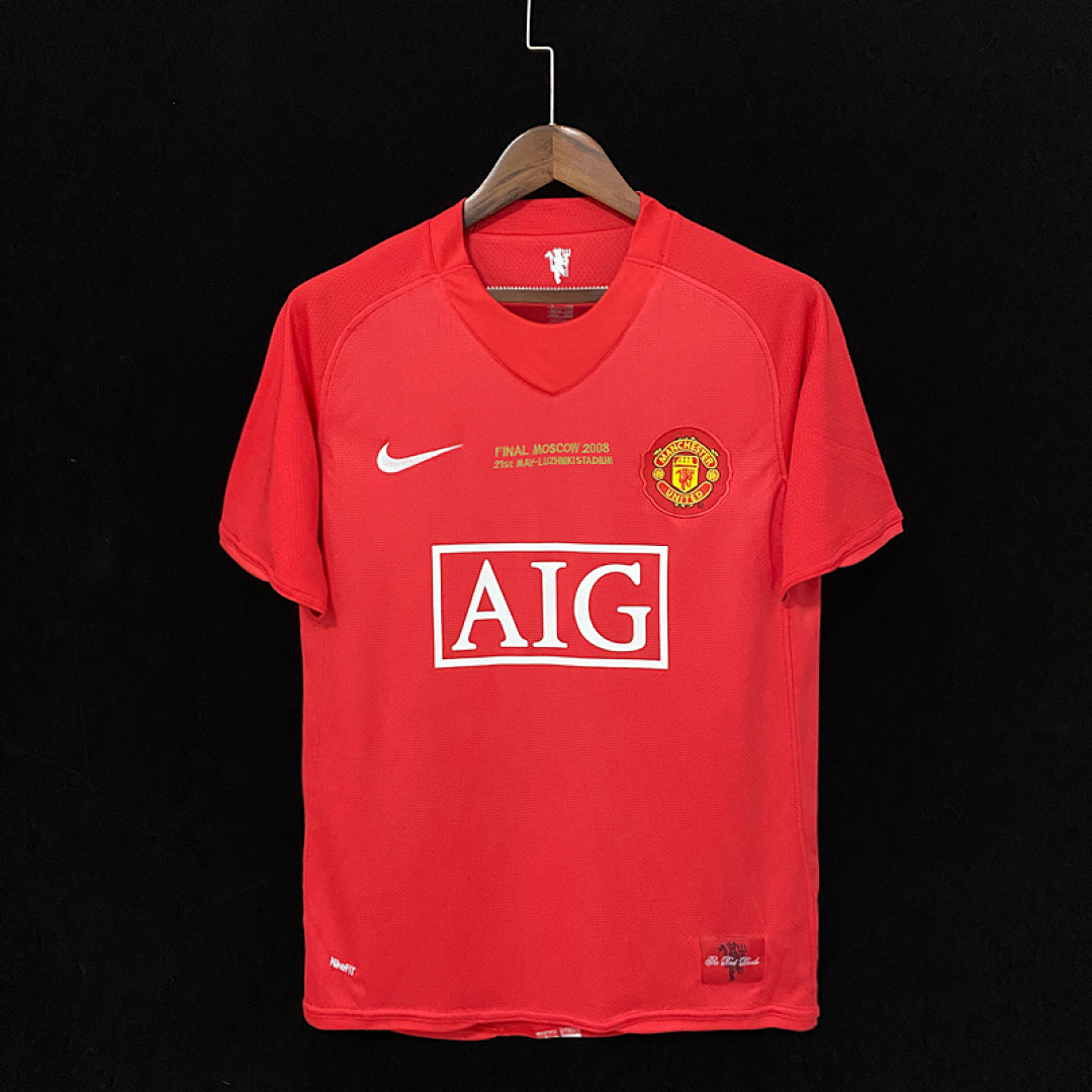 Retro 07/08 M-u home UEFA Champions League S-XXL