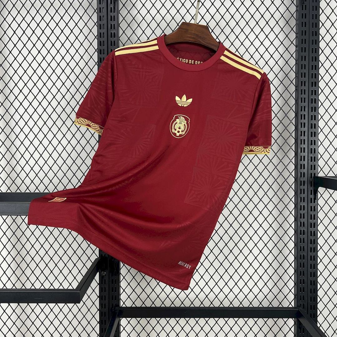 Mexico 2025/26 Gold- Red Jersey