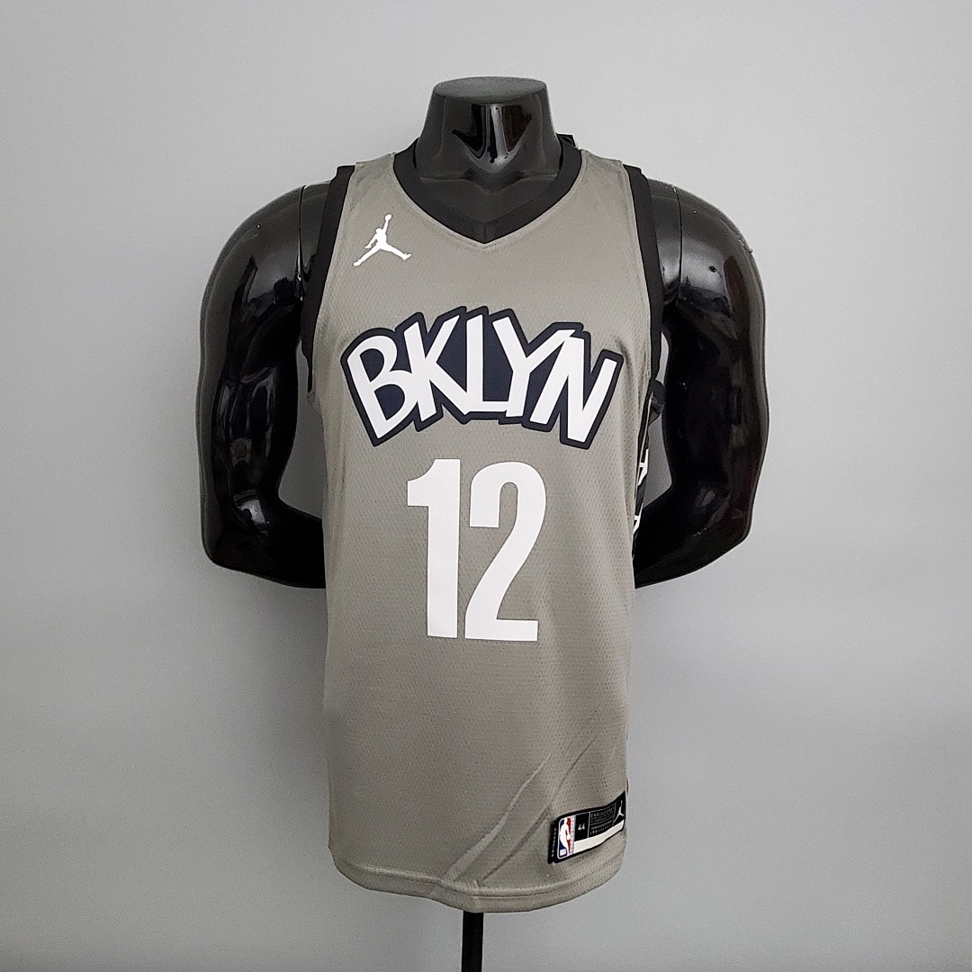 Nets Harris#12 Flyers Grey NBA Jersey S-XXL