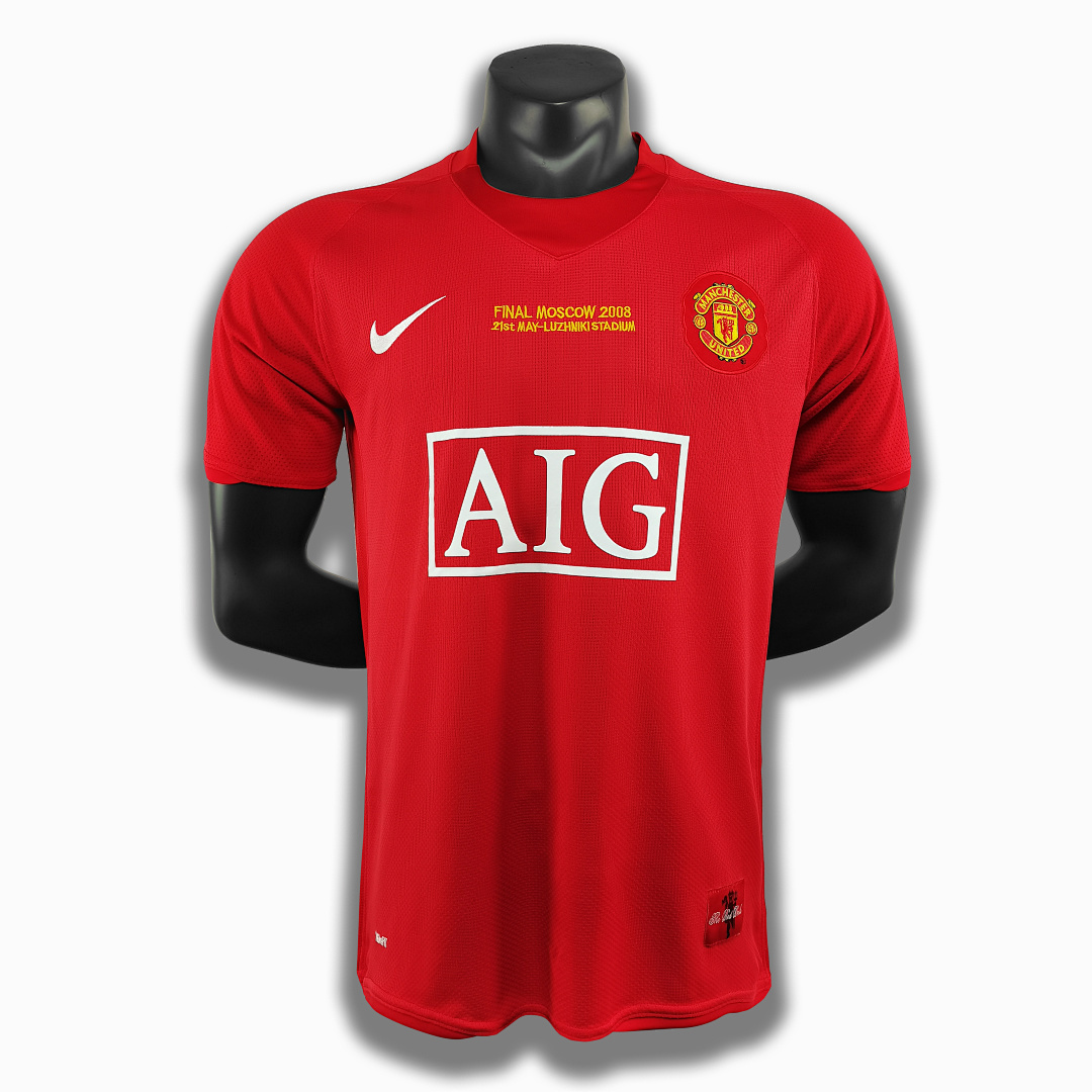 Retro 07/08 M-u Home Champions League S-2XL