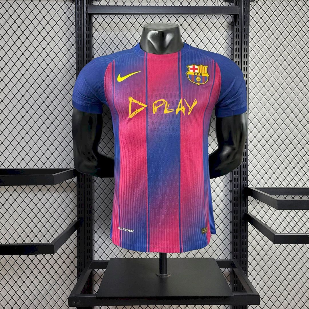 Mens Barcelon x Ed Sheeran 2025/26 Home Jersey Player Version