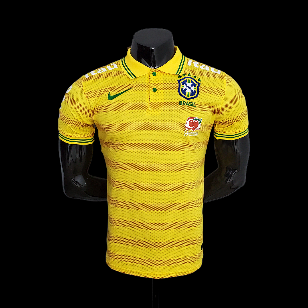 Brazil POLO Yellow Stripe S-XXL