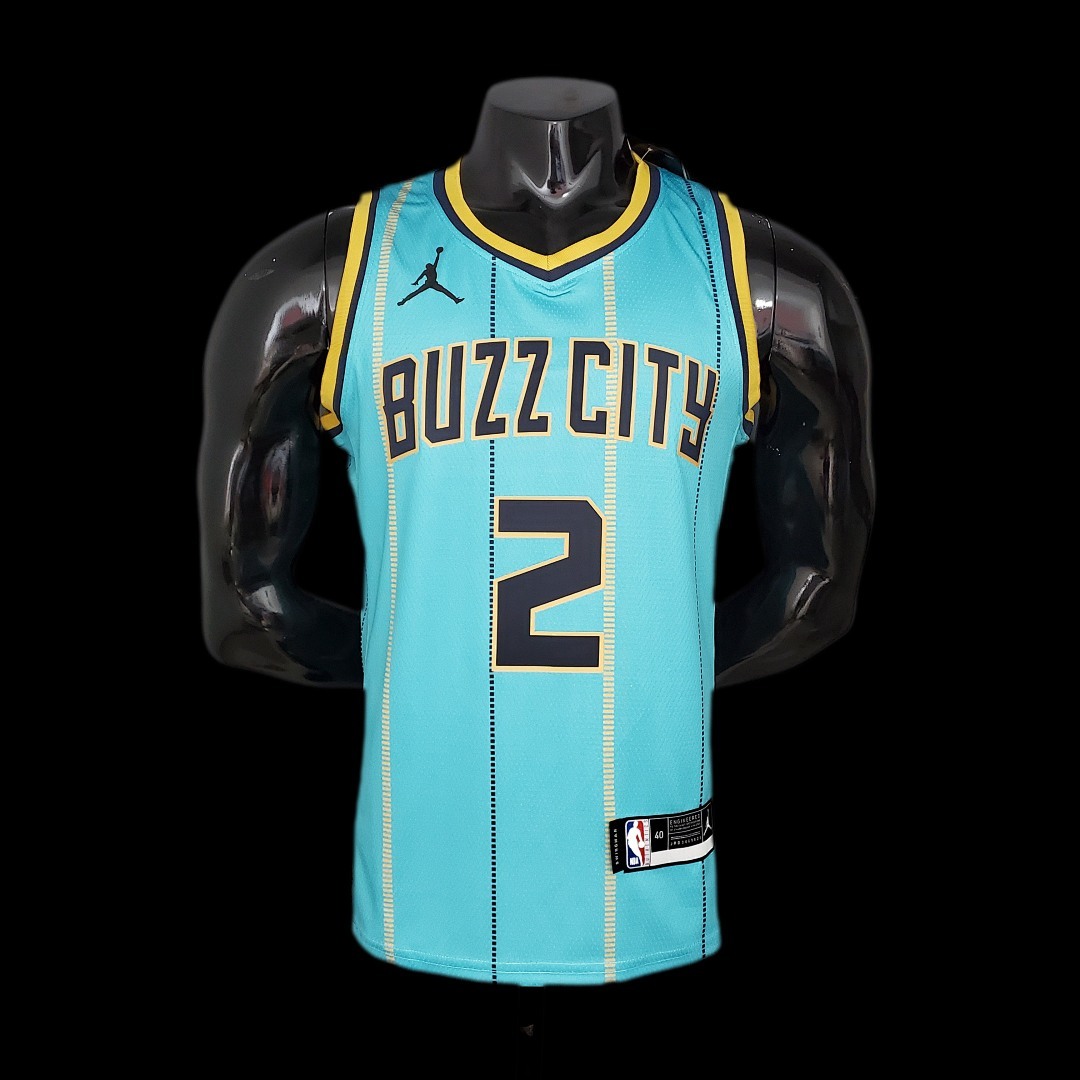 New Hornets BALL#2 Green NBA Jersey S-XXL