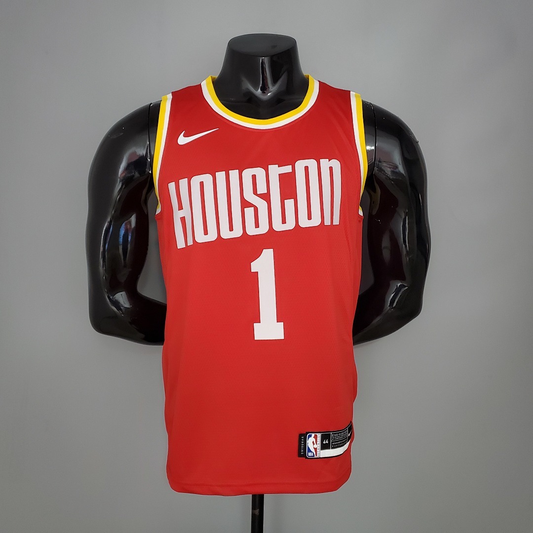 McGRADY#1 Rockets Retro Red NBA Jersey S-XXL