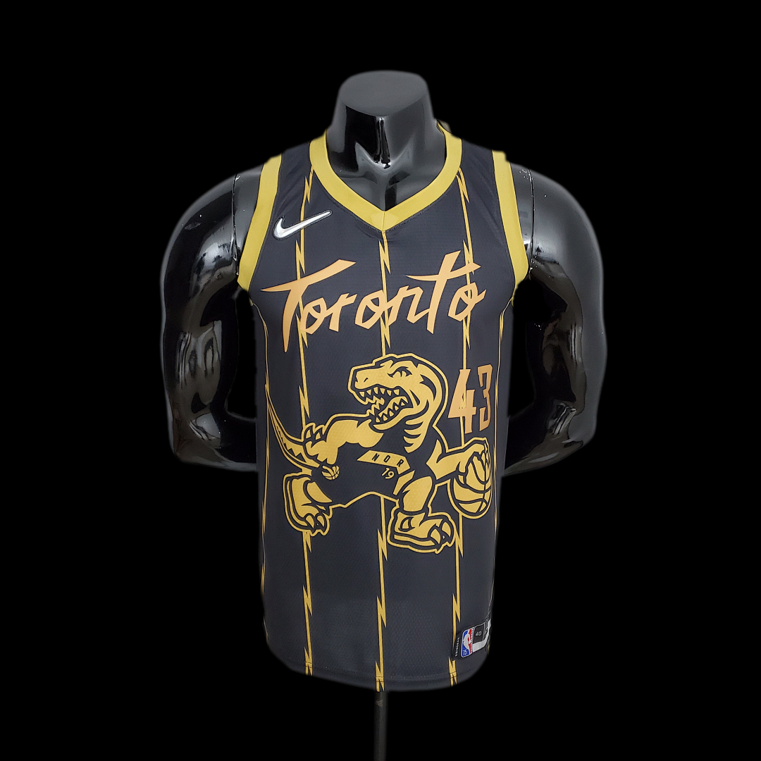 2022 Toronto Raptors SIAKAM#43 City Edition Black NBA Jersey S-XXL
