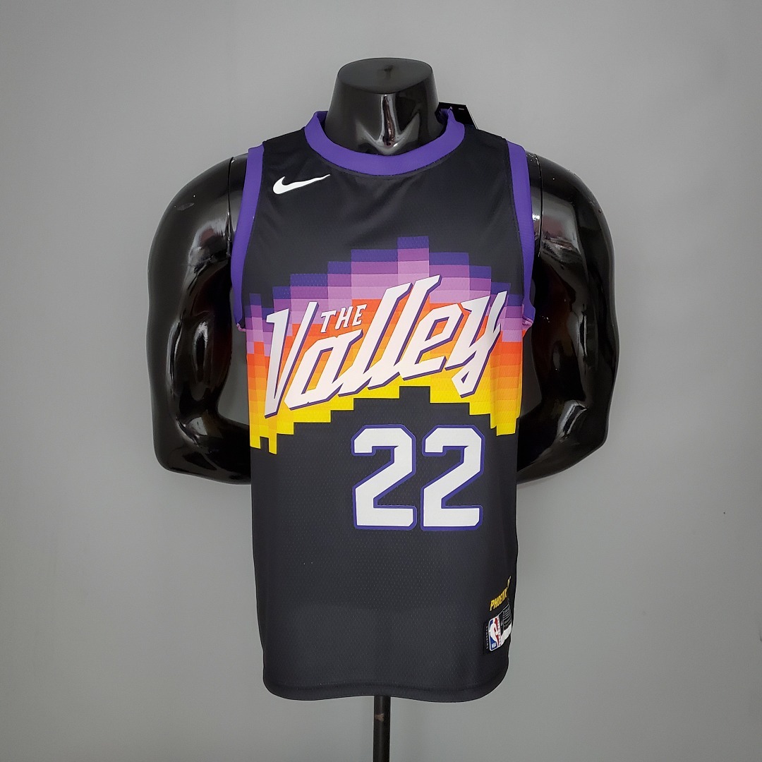 New AYTON#22 Suns City Edition Black NBA Jersey S-XXL