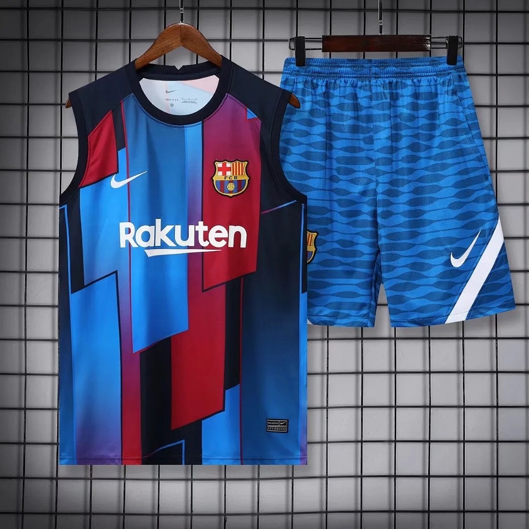 22/23 Barcelona Pre-match Training Red+Blue Vest S-XXL