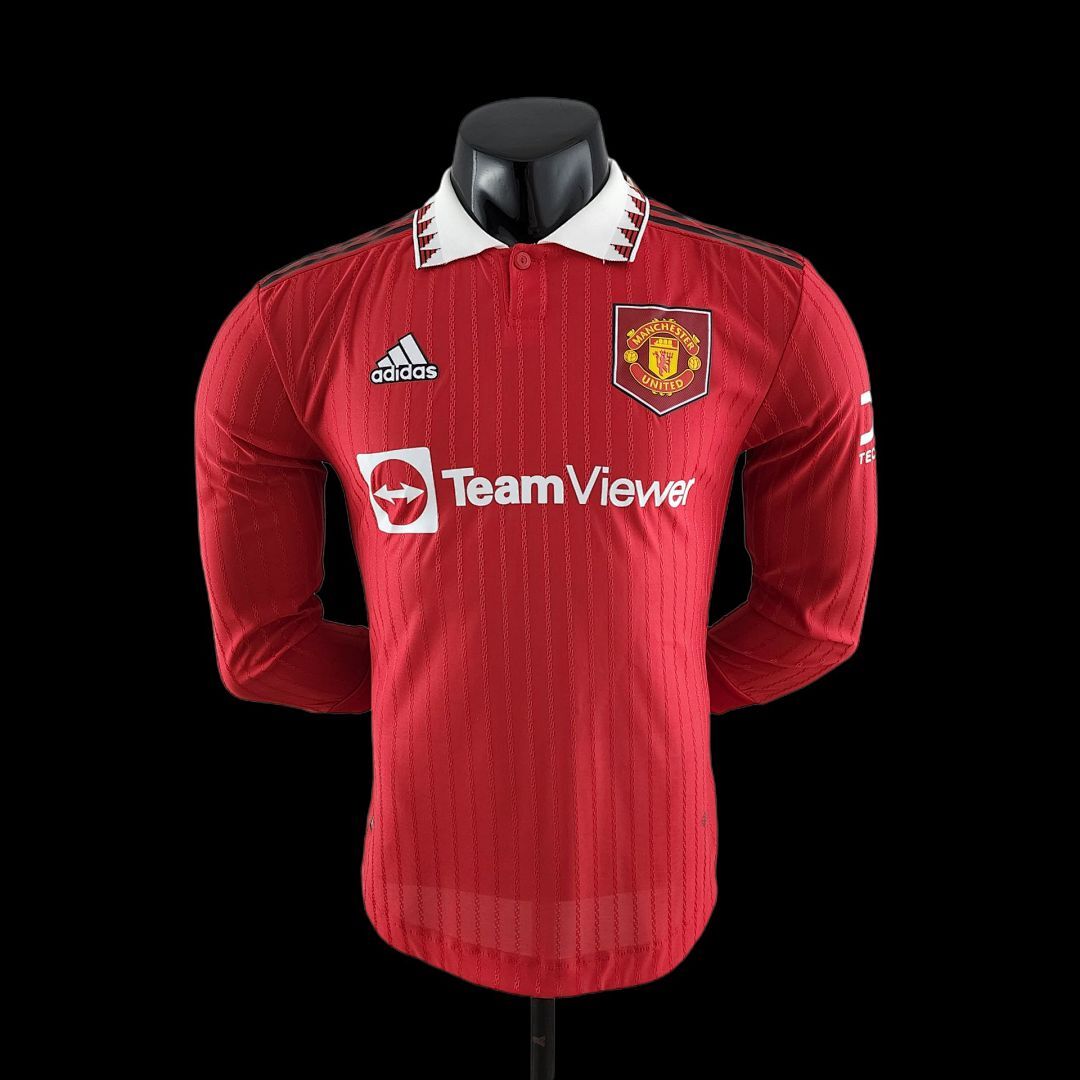 22/23 player version M-U long sleeves Home S-XXL